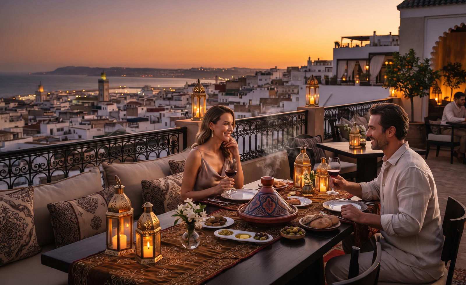 Traditional Moroccan restaurant in Tangier