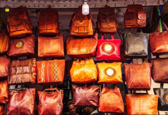 Moroccan leather bags