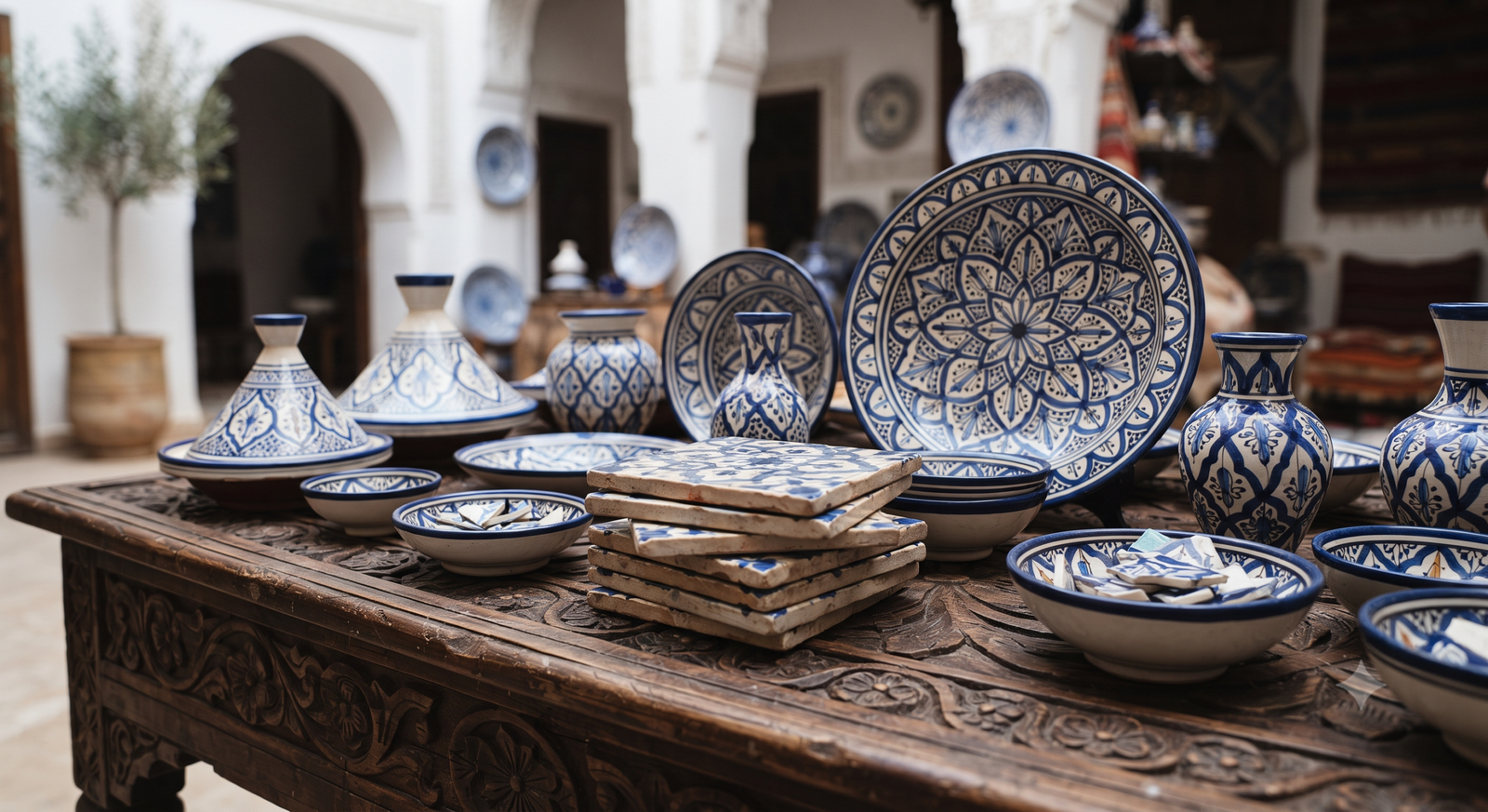 Traditional Moroccan carpets