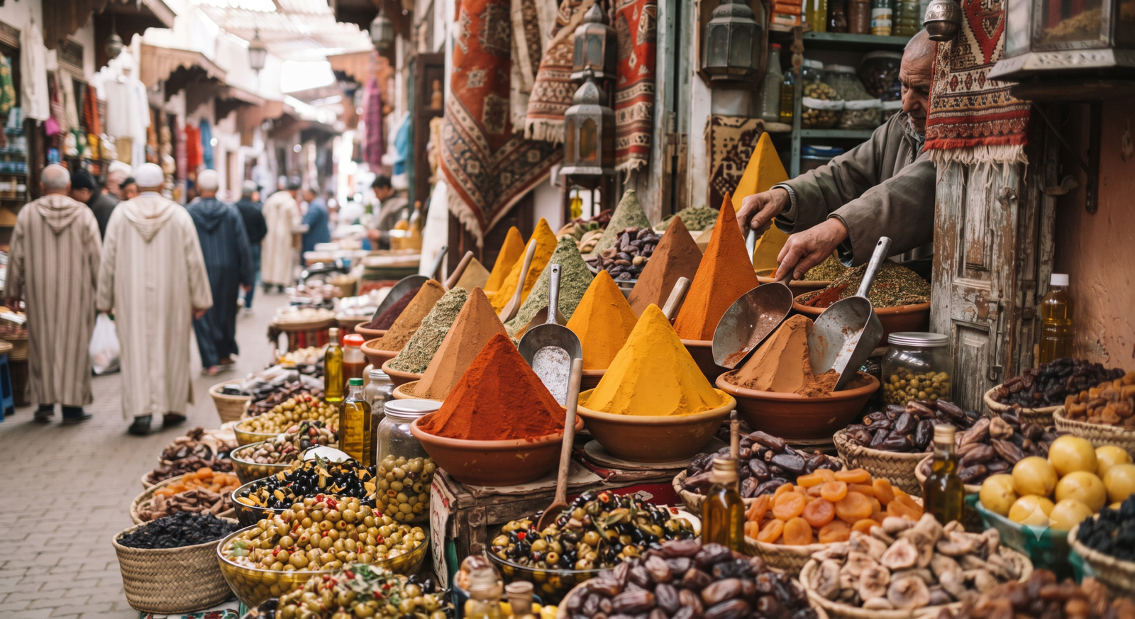 Traditional market in Tangier
