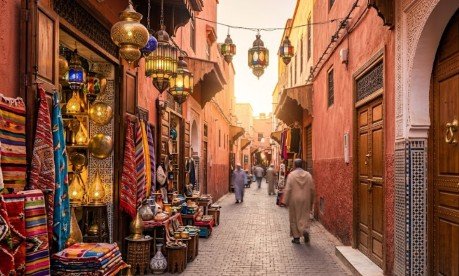 Marrakech Maroc itinéraire de voyage Ville Rouge