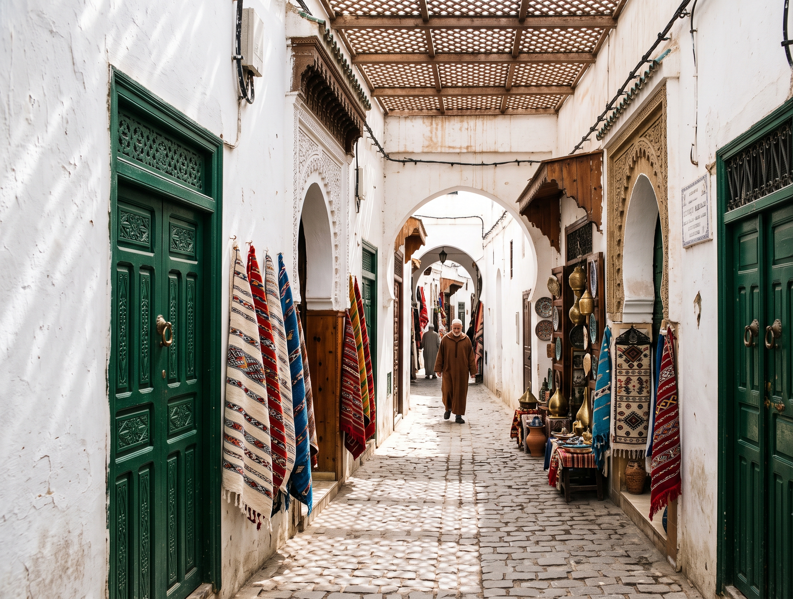 Callejón de la medina de Tetuán declarada Patrimonio de la Humanidad por la UNESCO