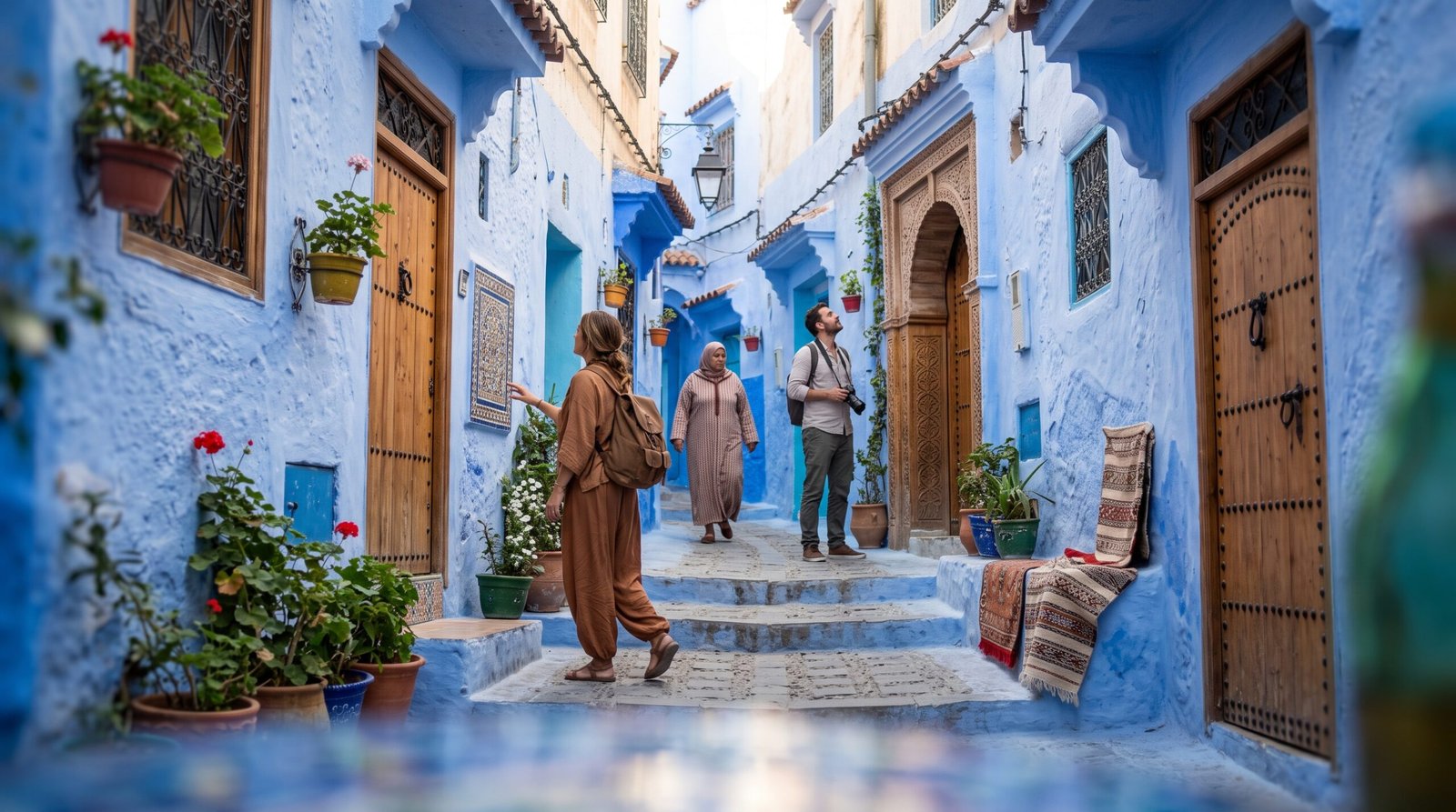 Chefchaouen on a Tangier to Merzouga Tour