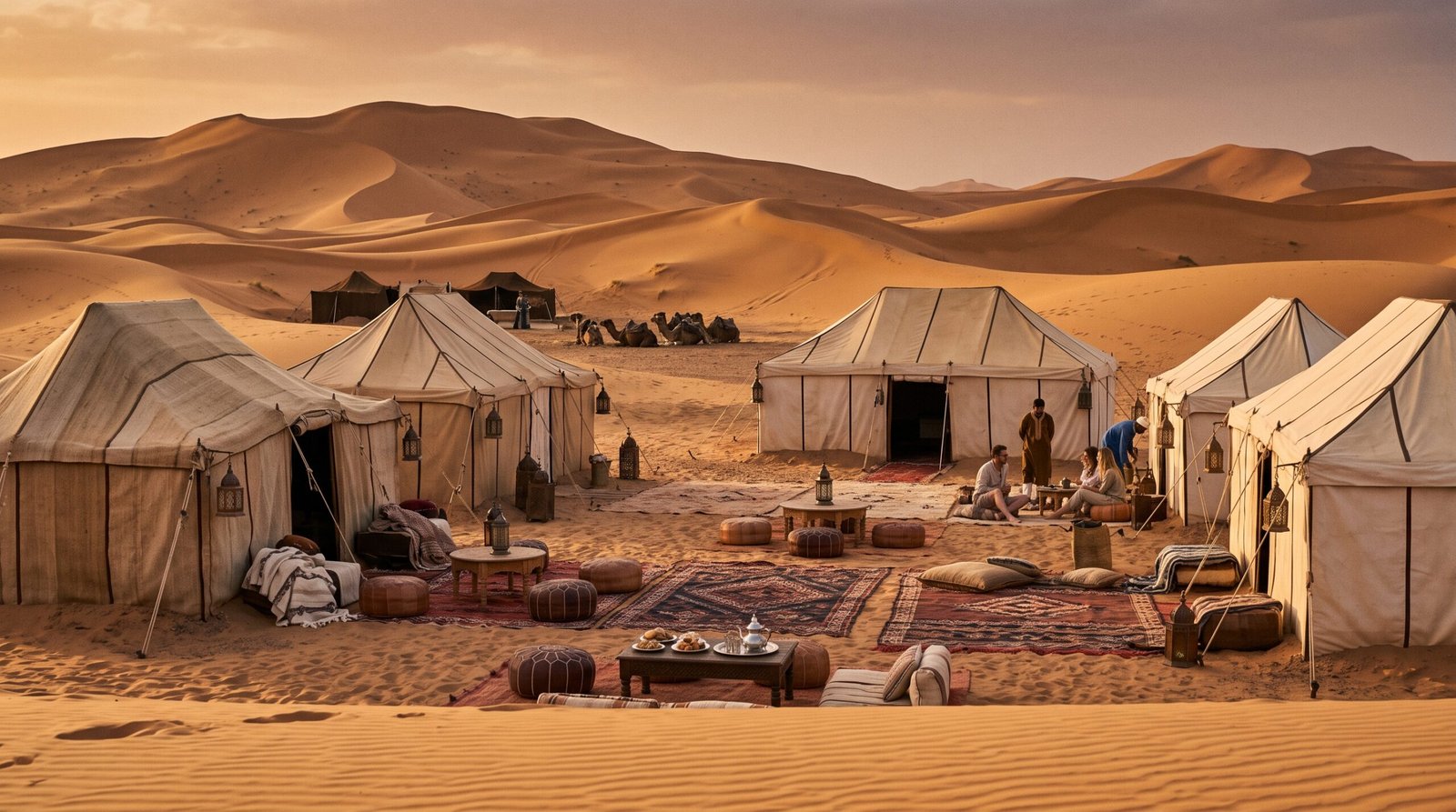 Luxury desert camp in Merzouga Erg Chebbi