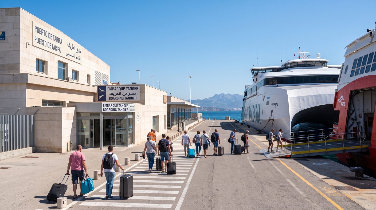 Tarifa ferry port to Tangier