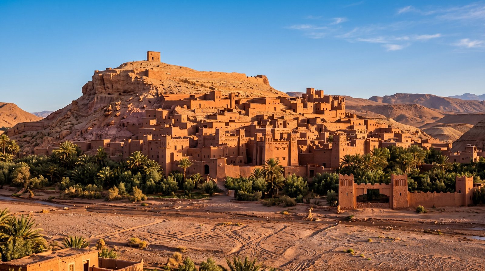 Historic UNESCO World Heritage fortified earthen ksar of Ait Ben Haddou Morocco